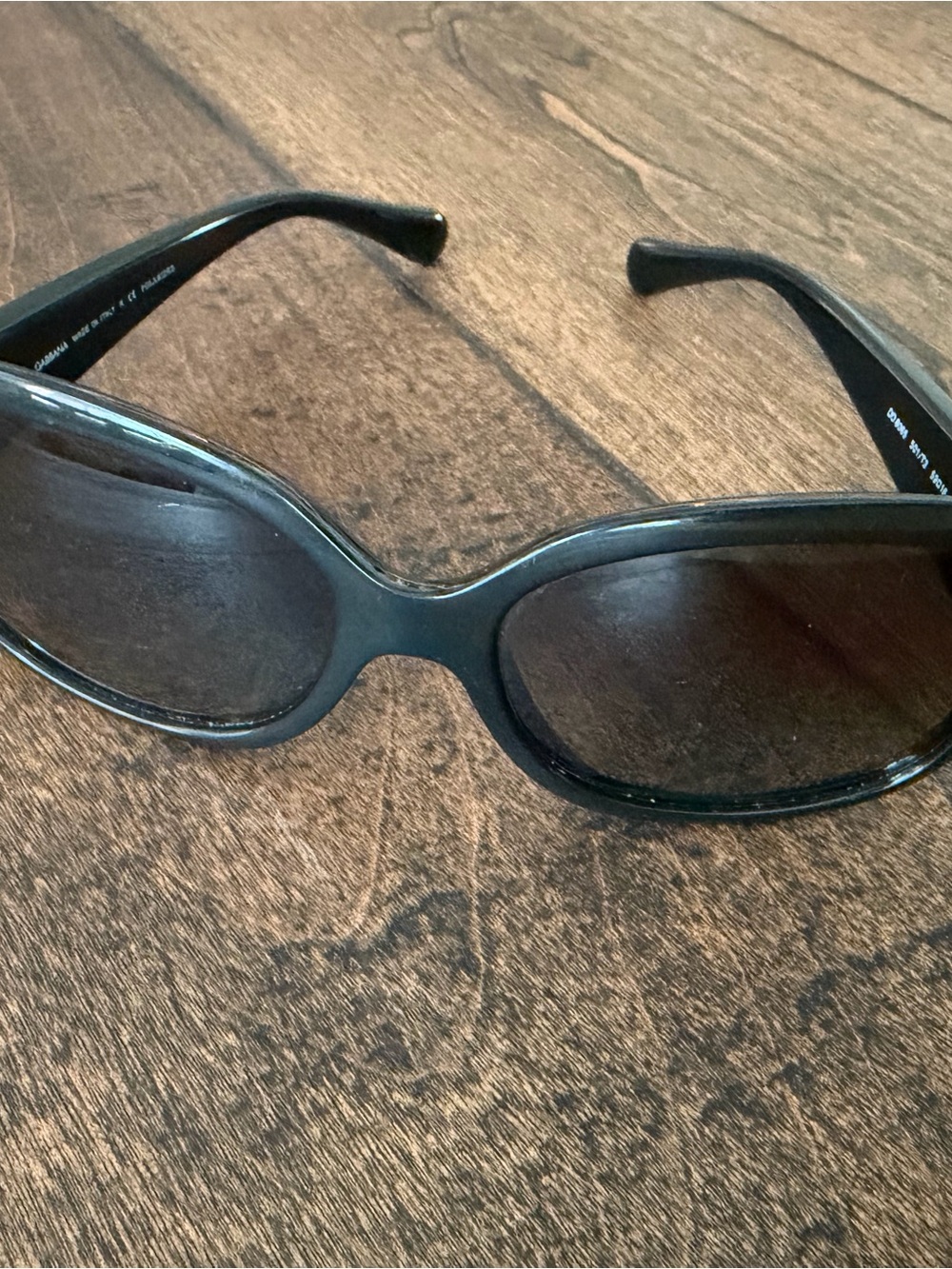 Dolce & Gabbana Black Oval Women's Sunglasses D&G Sunglasses